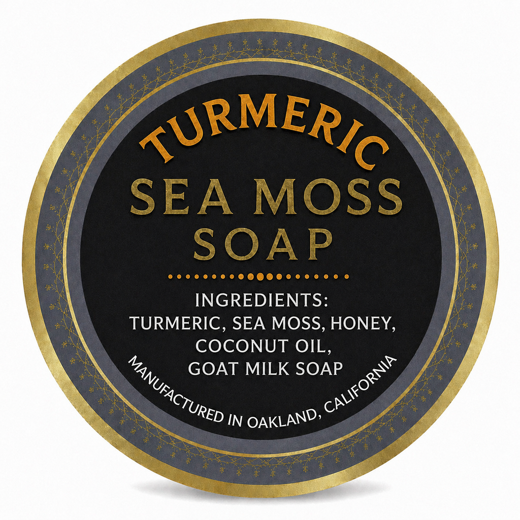 Turmeric sea moss soap