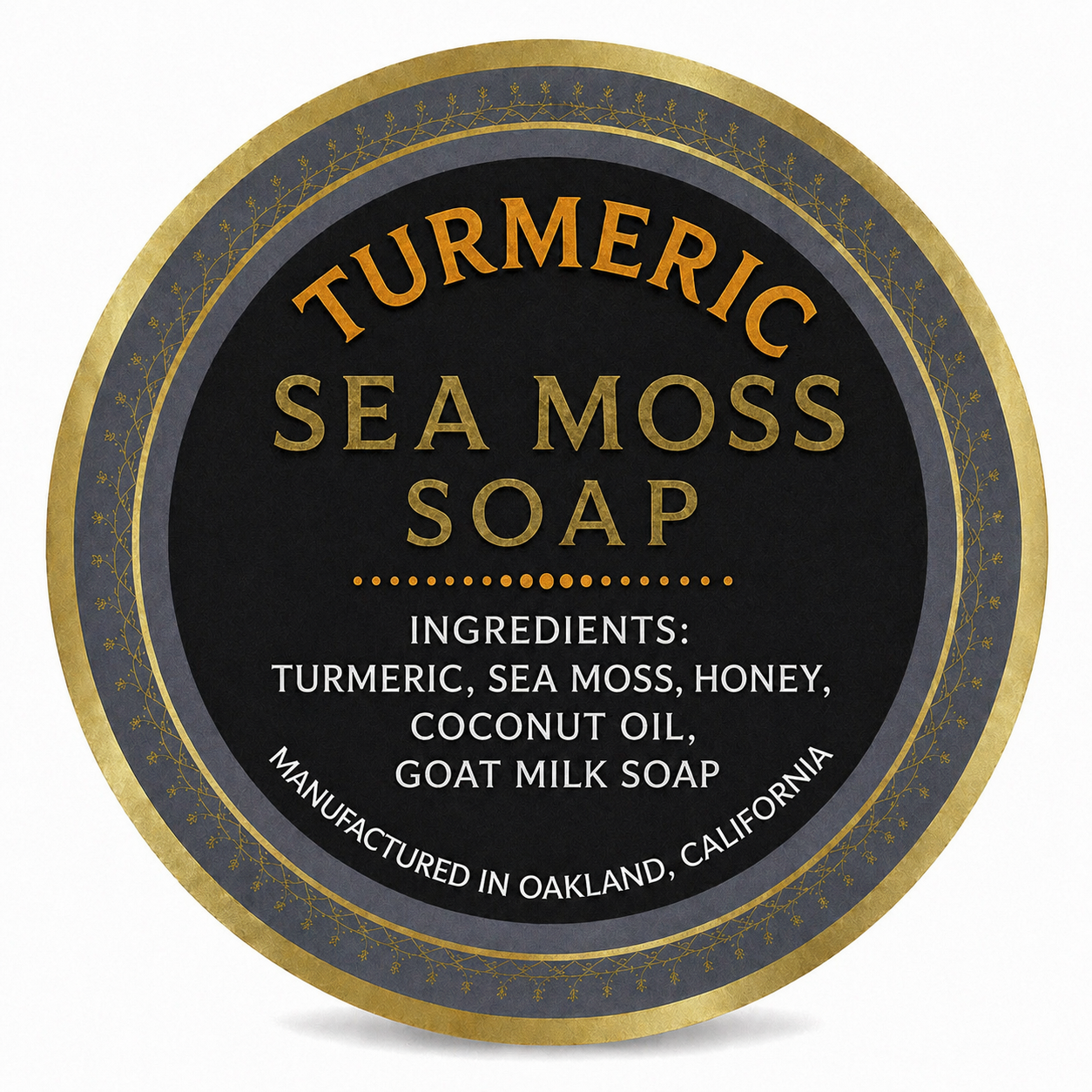 Turmeric sea moss soap