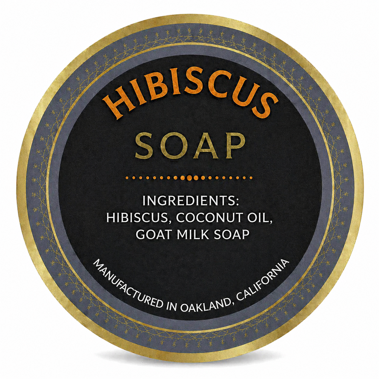 Hibiscus soap