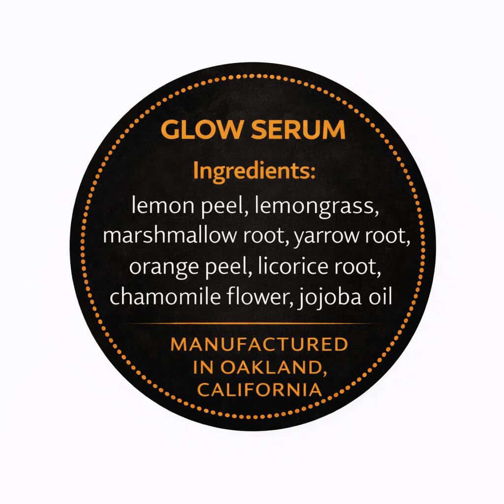 Glow serum face oil 2 oz