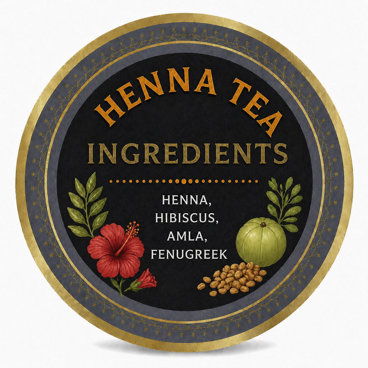 Henna hair tea