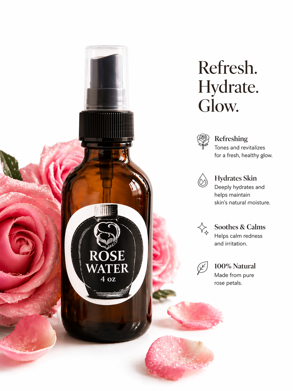 Rose water 4 oz